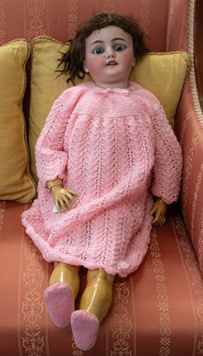 Lot 358 - Simon and Halbig Large Bisque Socket Doll,...