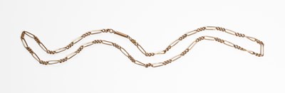 Lot 21 - A Figaro Link Chain, with applied plaque...