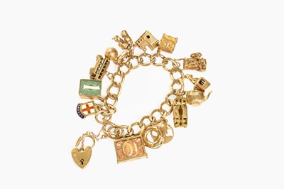 Lot 17 - A Churb Link Bracelet, each link stamped '9'...