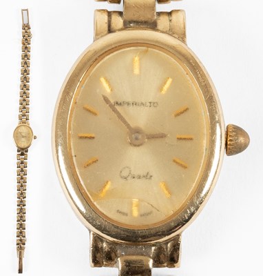 Lot 152 - A Lady's 9 Carat Gold Wristwatch, signed...