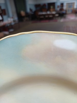 Lot 1056 - Royal Worcester Porcelain, painted with fruit...