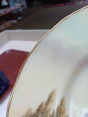 Lot 1056 - Royal Worcester Porcelain, painted with fruit...