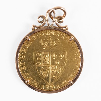 Lot 62 - A George III Guinea Pendant, dated 1791,...