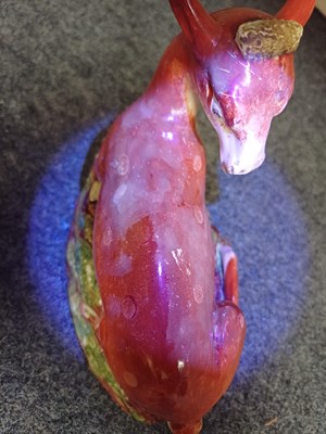Lot 1073 - A Staffordshire Pearlware Model of a Stag and...