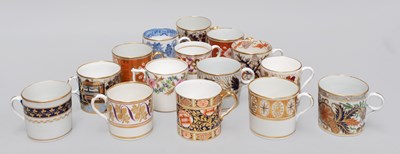 Lot 1093 - English Porcelain Coffee Cans, mainly early...