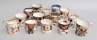 Lot 1080 - English Porcelain Coffee Cans, mainly early...