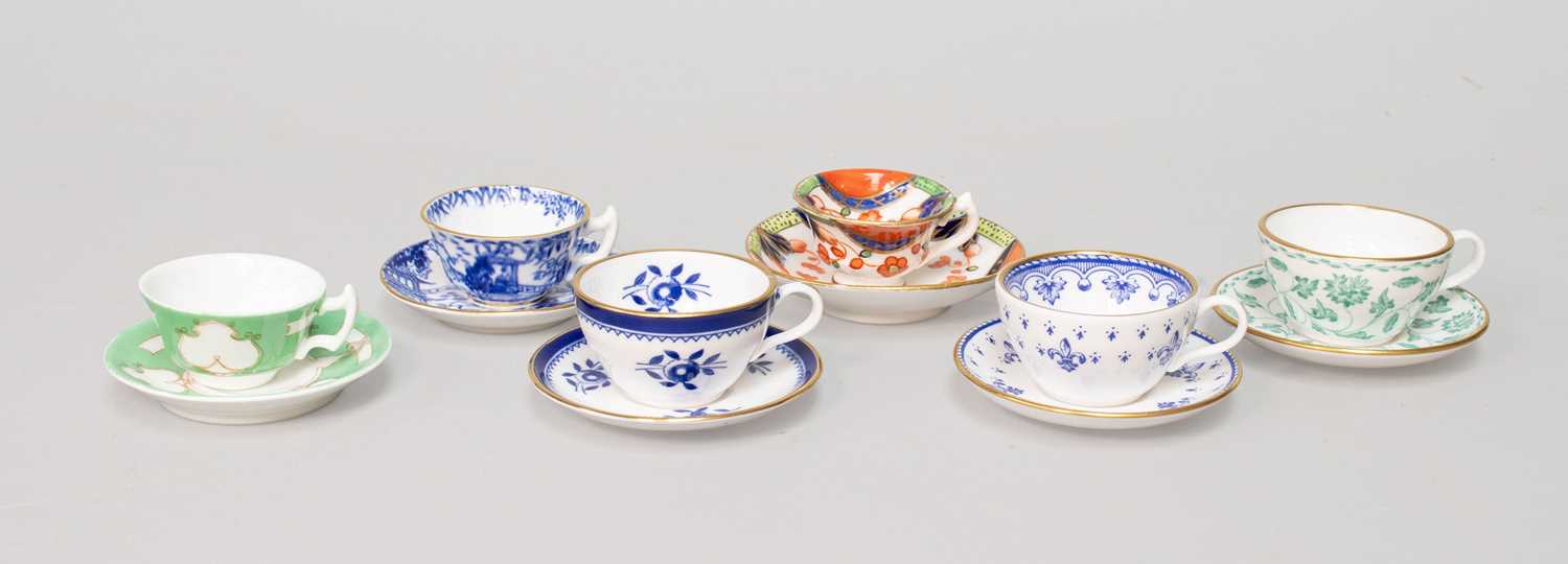 Lot 1071 - A Collection of English Porcelain Miniatures,...