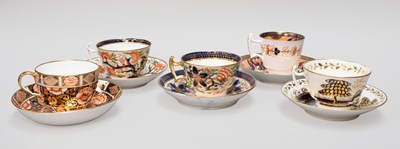 Lot 1068 - English Porcelain Cups and Saucers, 19th...