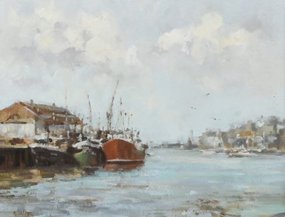 Lot 275 - Neville Barker (1949-2008) "Whitby" Signed,...