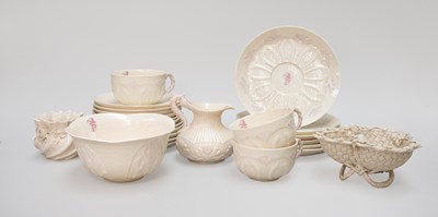 Lot 1107 - A Belleek Porcelain Breakfast Service, 19th...