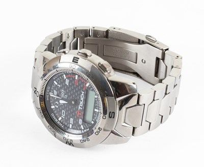 Lot 167 - A Titanium Quartz Digital Chronograph Alarm...