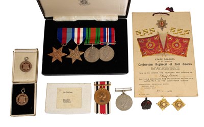 Lot 25 - A Second World War Group of Four Medals,...