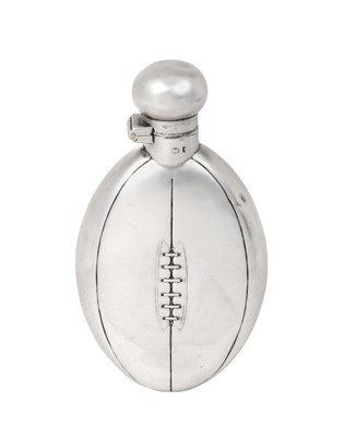 Lot 2141 - An Edward VII Novelty Silver Spirit-Flask