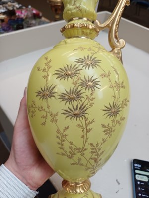 Lot 1064 - A Grainger & Co. Worcester China Works Ewer,...