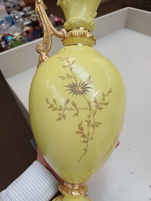 Lot 1064 - A Grainger & Co. Worcester China Works Ewer,...