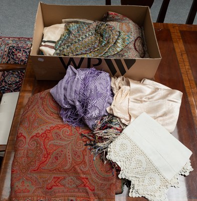 Lot 1044 - Assorted Early 20th Century and Later Shawls...