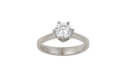 Lot 2241 - A Diamond Solitaire Ring the round brilliant...