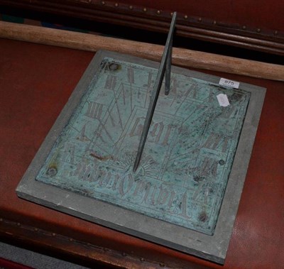 Lot 875 - A sundial