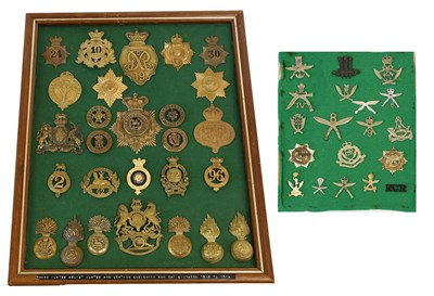 Lot 50 - A Display of Twenty Seven Copy Helmet Plates...