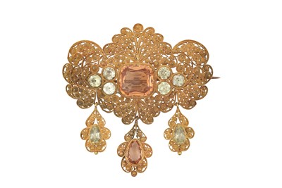 Lot 2330 - A Mid-19th Century Topaz and Chrysoberyl...