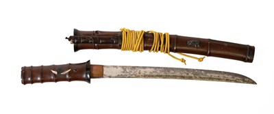 Lot 245 - A Japanese Shinto Tanto, the 29.5cm steel...