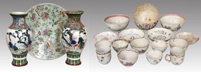 Lot 1157 - A Cantonese Porcelain Charger, mid 19th...