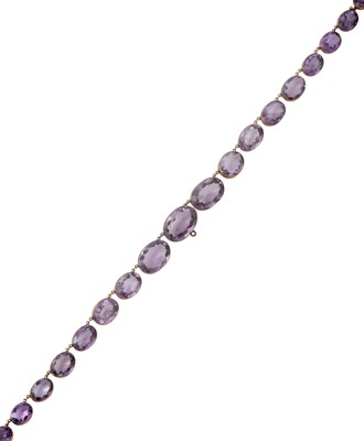 Lot 2331 - A Mid 19th Century Amethyst Necklace nineteen...