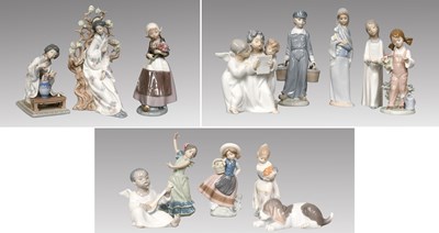 Lot 1148 - Thirteen Various Lladro Porcelain Figures /...
