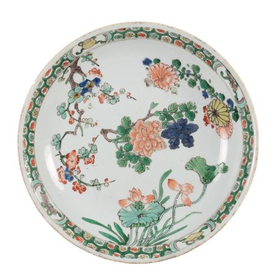 Lot A Chinese Porcelain Saucer Dish, Kangxi,...