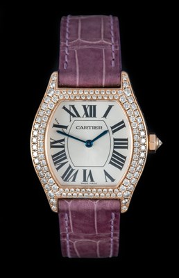 Lot 2396 - Cartier: A Good Lady's 18 Carat Rose Gold...