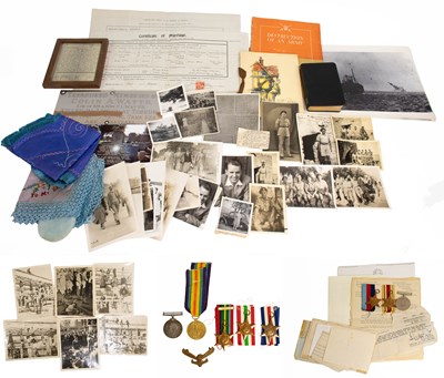 Lot 11 - A Second World War Casualty Group of Three...