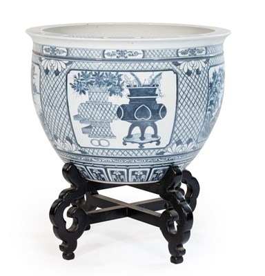 Lot 32 - A Chinese Porcelain Fish Bowl, in 18th century...