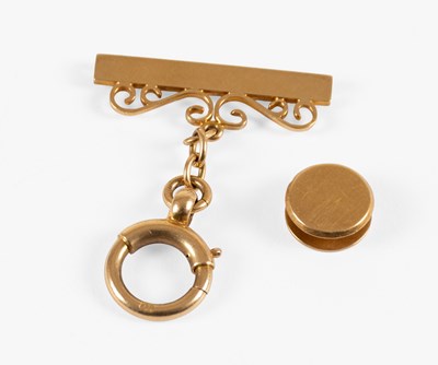 Lot 85 - A Dress Stud, stamped '18'; and A...