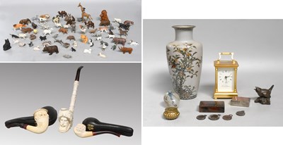 Lot 1190 - A Japanese Cloisonne Vase, pale grey with...