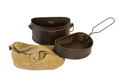 Lot 199 - A First World War Mess Tin, of D shape in...