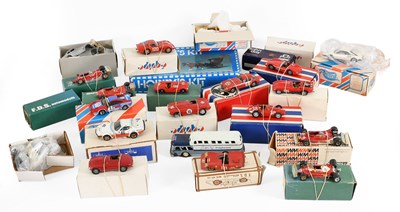 Lot 144 - 1:43 Scale Constructed White Metal Ferrari Models