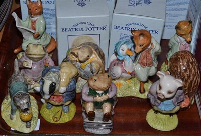 Lot 19 - Ten Royal Albert Beatrix Potter figures (boxed)