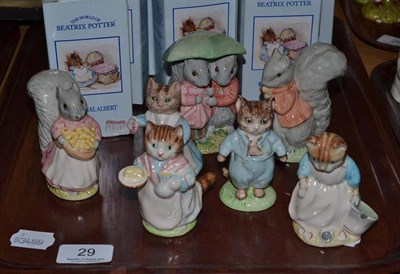 Lot 29 - Seven Royal Albert Beatrix Potter figures (boxed)