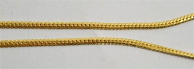Lot 50 - A flat link necklace