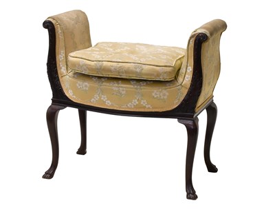 Lot 467 - A 19th Century Scroll End Music Stool, with...