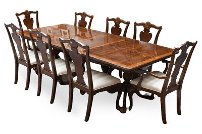 Lot 532 - A Reproduction Crossbanded Mahogany Dining...