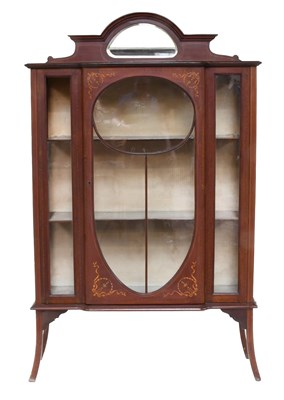 Lot 399 - An Edwardian Inlaid Mahogany Glazed Display...