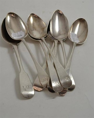 Lot 62 - A pair of spoons, by Samuel Godbehere & Edward Wigan, London 1792; and six others, various...