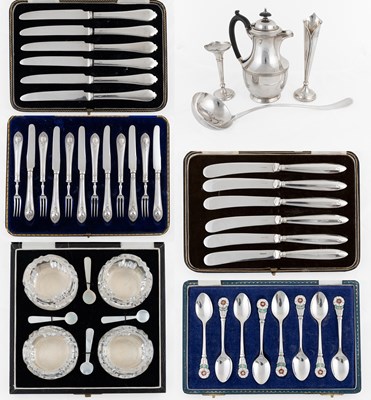 Lot 282 - A Collection of Assorted Silver and Silver...