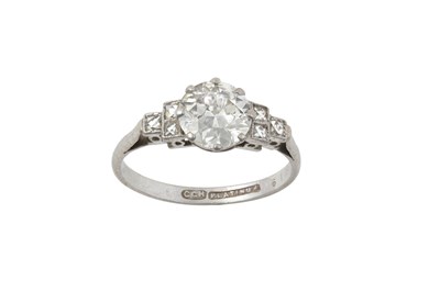 Lot 2206 - A Diamond Ring, circa 1920 the round brilliant...