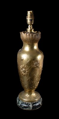 Lot 91 - A Japanese Gilt-Bronze Vase, Meiji period, of...