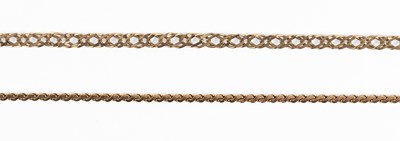 Lot 65 - A 9 Carat Gold Fancy Link Necklace, the links...