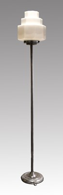 Lot 707 - An Art Deco Skyscraper Floor Lamp, stepped...