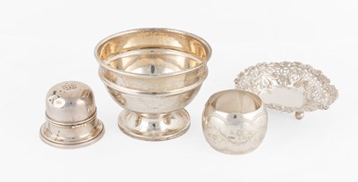 Lot 225 - A Collection of Assorted Silver, comprising a...