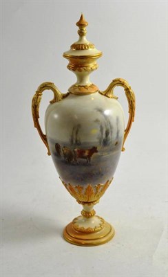 Lot 95 - Graingers Worcester vase (a.f.)